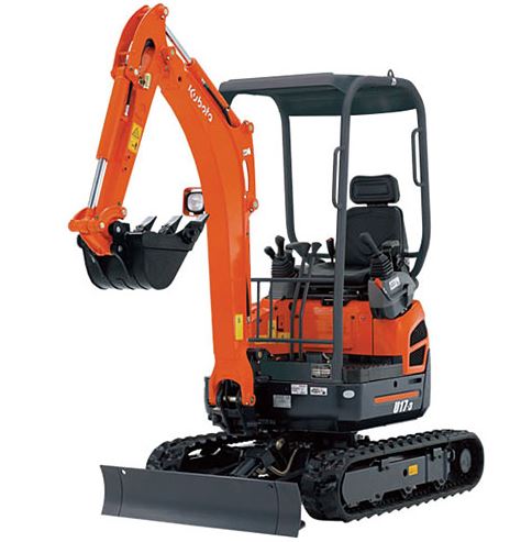 Kubota U17 Zero Tail Swing Compact Excavators Construction Equipment Overview