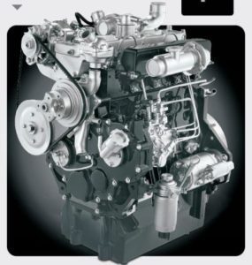 Mahindra EarthMaster 4WD Backhoe Loader engine