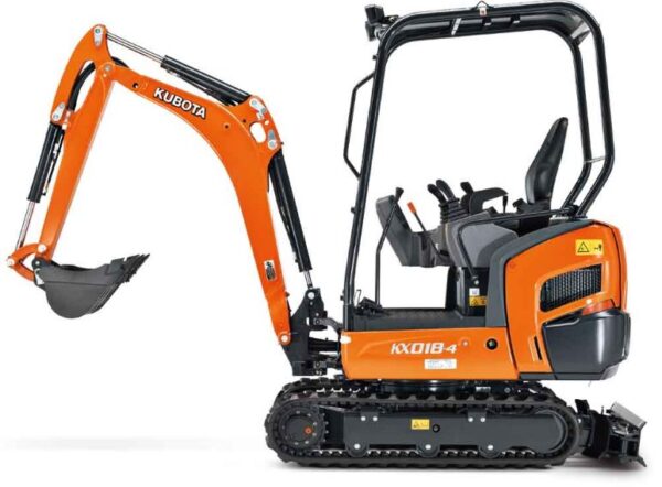 Kubota KX018-4 Mini Excavator Key Features