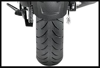 Honda X blade rear tyre