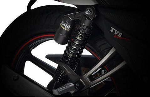 TVS Apache RTR 160 bike suspension