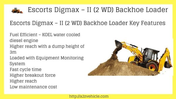 Escorts-Digmax II 2WD-Backhoe-Loader-Earthmoving-Equipment