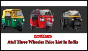 Atul Three Wheeler All Model Price List 2019