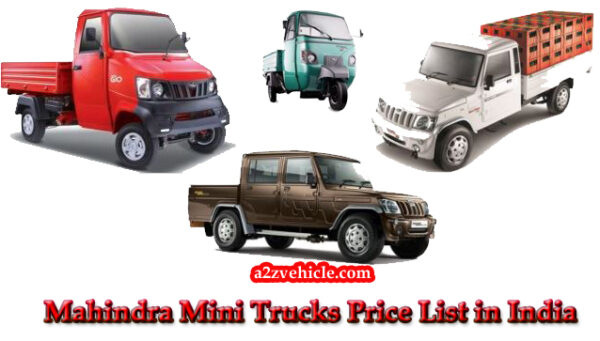 mahindra mini truck price in India 2019