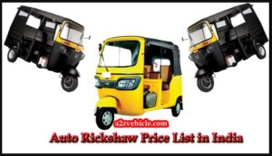 Auto Rickshaw Price List in India 2019