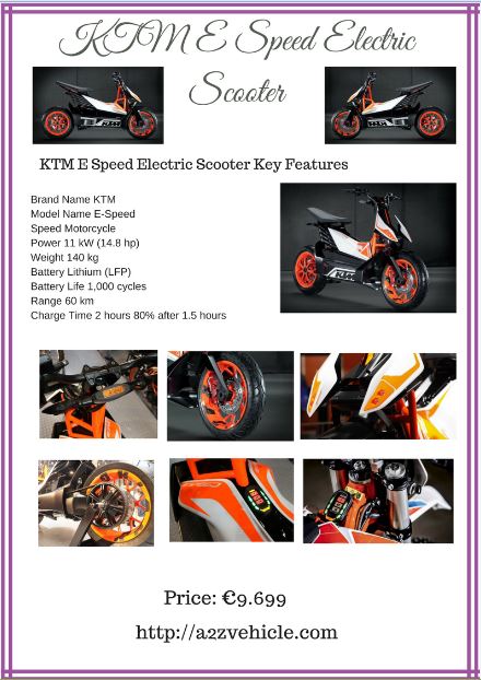 KTM-E-Speed-Electric-Scooter-Price-specs-features
