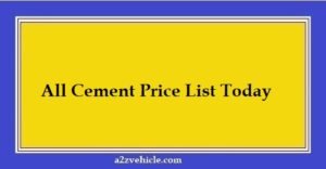 All Cement Price List Today