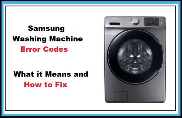 samsung washing machine error codes