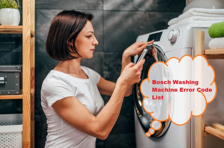 Bosch Washing Machine Error Codes E02 at Lillian Hart blog